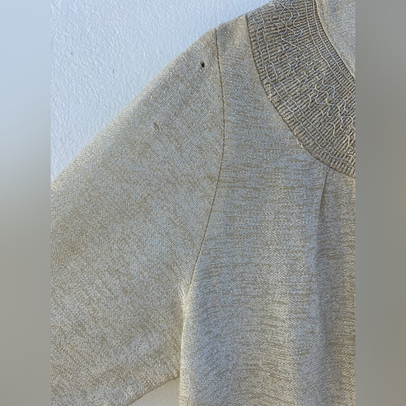 60s Metallic Threaded Faux Button Mini Dress - Picture 14 of 17